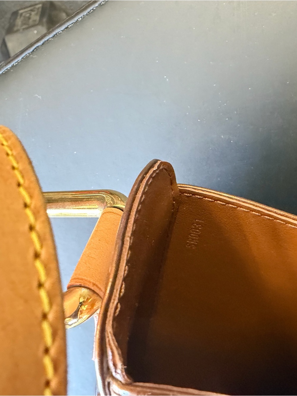Louis Vuitton Brown Patent Vernis Monogram Crossbody Bag with Buckle - Picture 8 of 9